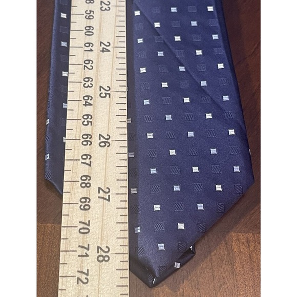 Dkny Blue 100% Silk Men’s Neck Tie Made in Usa - Picture 5 of 9